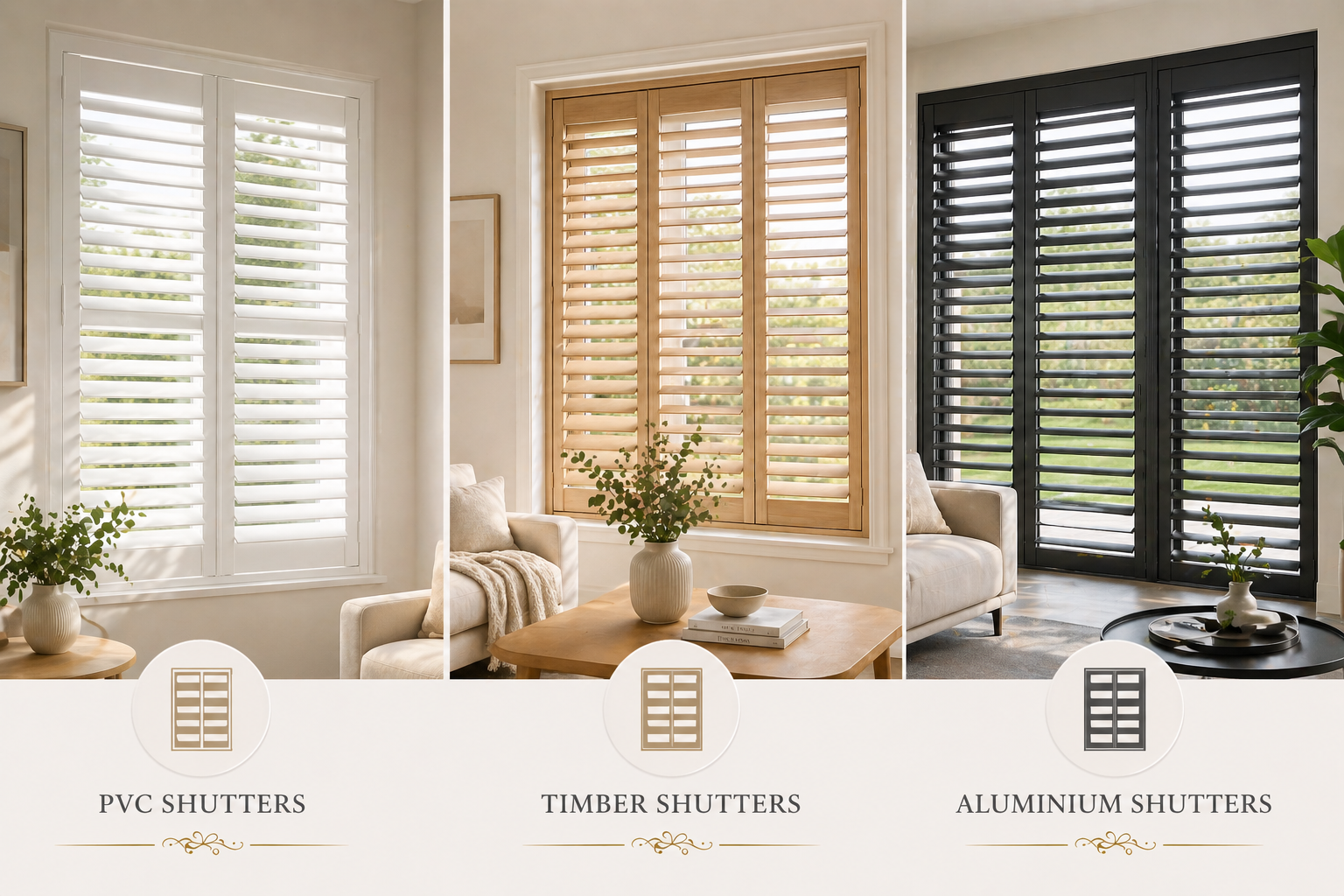 Plantation shutters